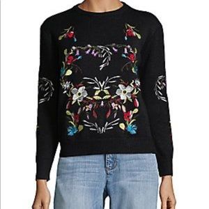 Haute Rogue Black sweater with embroidery